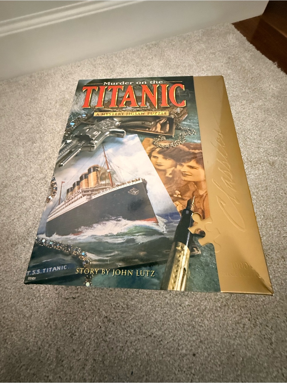 Murder on the Titanic Puzzle - Blue, Gold